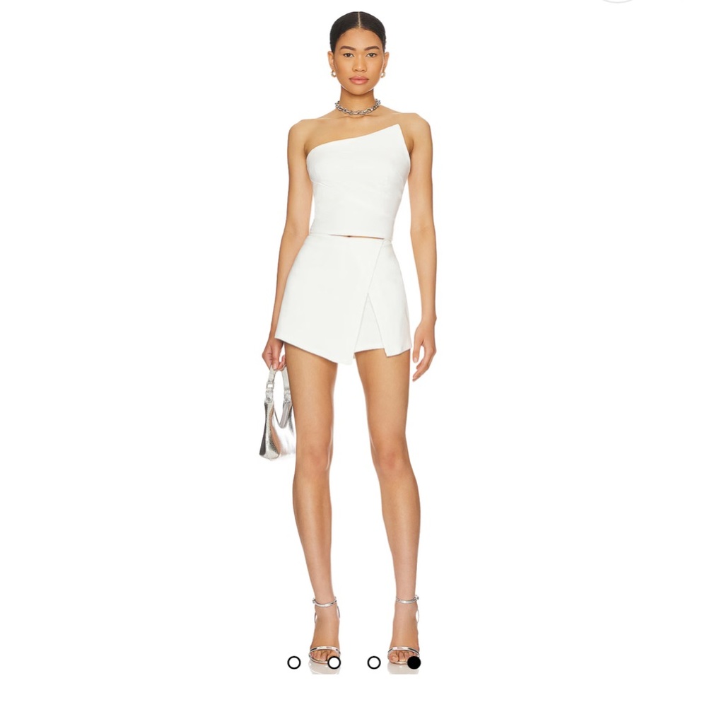 Superdown White Strapless Top
